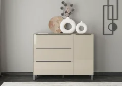 set one by Musterring Sideboard »Reno« 1 Stk. tlg. Mit Vierkantfuß in diversen Farben, 106 cm Höhe & Farbauswahl