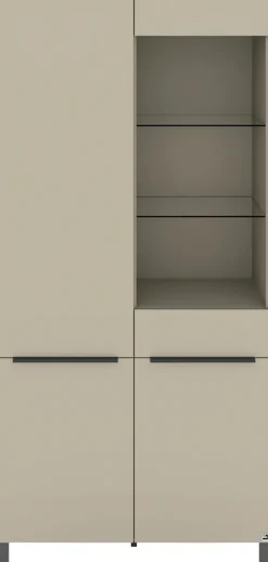 set one by Musterring Standvitrine »Reno« 1 Stk. tlg. Mit Vierkantfuß in diversen Farben, 197 cm Höhe & Farbauswahl