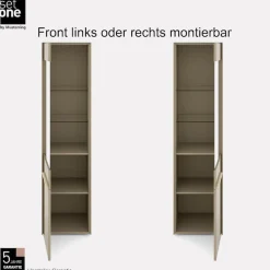 set one by Musterring Standvitrine »Reno« 1 Stk. tlg. Mit Gleitern und in verschiedenen Farben erhältlich