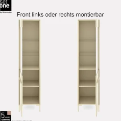 set one by Musterring Standvitrine »Reno« 1 Stk. tlg. Mit Winkelfuß in diversen Farben, 199 cm Höhe & Farbauswahl