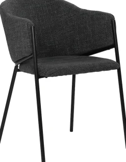 SIT Armlehnstuhl »London 2er-Set Esszimmerstühle mit Strukturstoff & Metallgestell« (Set) 2 Stk.Öko-Tex Strukturstoff & bequeme Armlehnen für Sitzkomfort