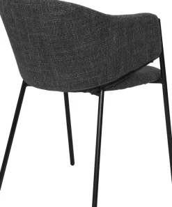 SIT Armlehnstuhl »London 2er-Set Esszimmerstühle mit Strukturstoff & Metallgestell« (Set) 2 Stk.Öko-Tex Strukturstoff & bequeme Armlehnen für Sitzkomfort
