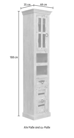 SIT Badmöbel-Set »Colombo 5-tlg. aus Mangoholz mit Hochschrank« Set, Bäder-Set,