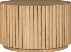 SIT Couchtisch »Mango Massivholz Ribbed Look Säulenfuß 55 cm Design« Mango Massivholz Couchtisch im Ribbed Design mit Säulenfuß
