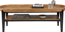 SIT Couchtisch »T-TRAY TABLE LONG aus Mangoholz mit Tablett & Metallgestell« Abnehmbare Tischplatte als praktisches Serviertablett nutzbar