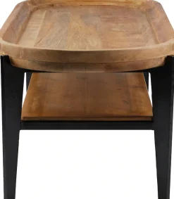 SIT Couchtisch »T-TRAY TABLE LONG aus Mangoholz mit Tablett & Metallgestell« Abnehmbare Tischplatte als praktisches Serviertablett nutzbar