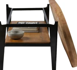 SIT Couchtisch »T-TRAY TABLE LONG aus Mangoholz mit Tablett & Metallgestell« Abnehmbare Tischplatte als praktisches Serviertablett nutzbar