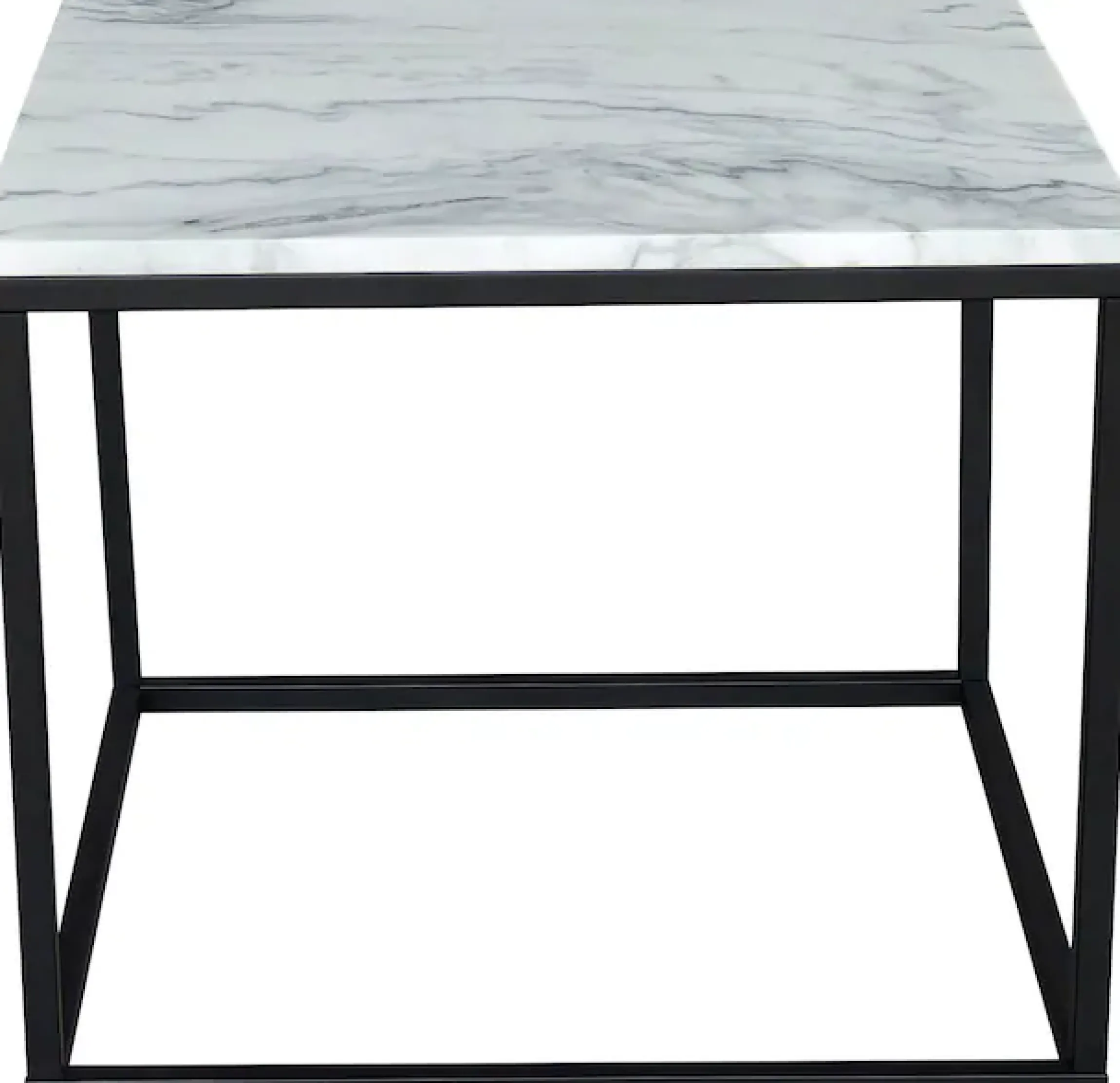 SIT Couchtisch »Vilnius aus echtem Marmor – quadratisch mit Metallgestell« Echte Marmorplatte mit gerader Kante & hochwertigem Metallgestell