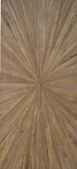 SIT Esstisch »Adana aus recyceltem Teak mit Sonnenmuster & Kufengestell« 50 mm starke Teakplatte mit Sonnenmuster & stabilem Kufengestell