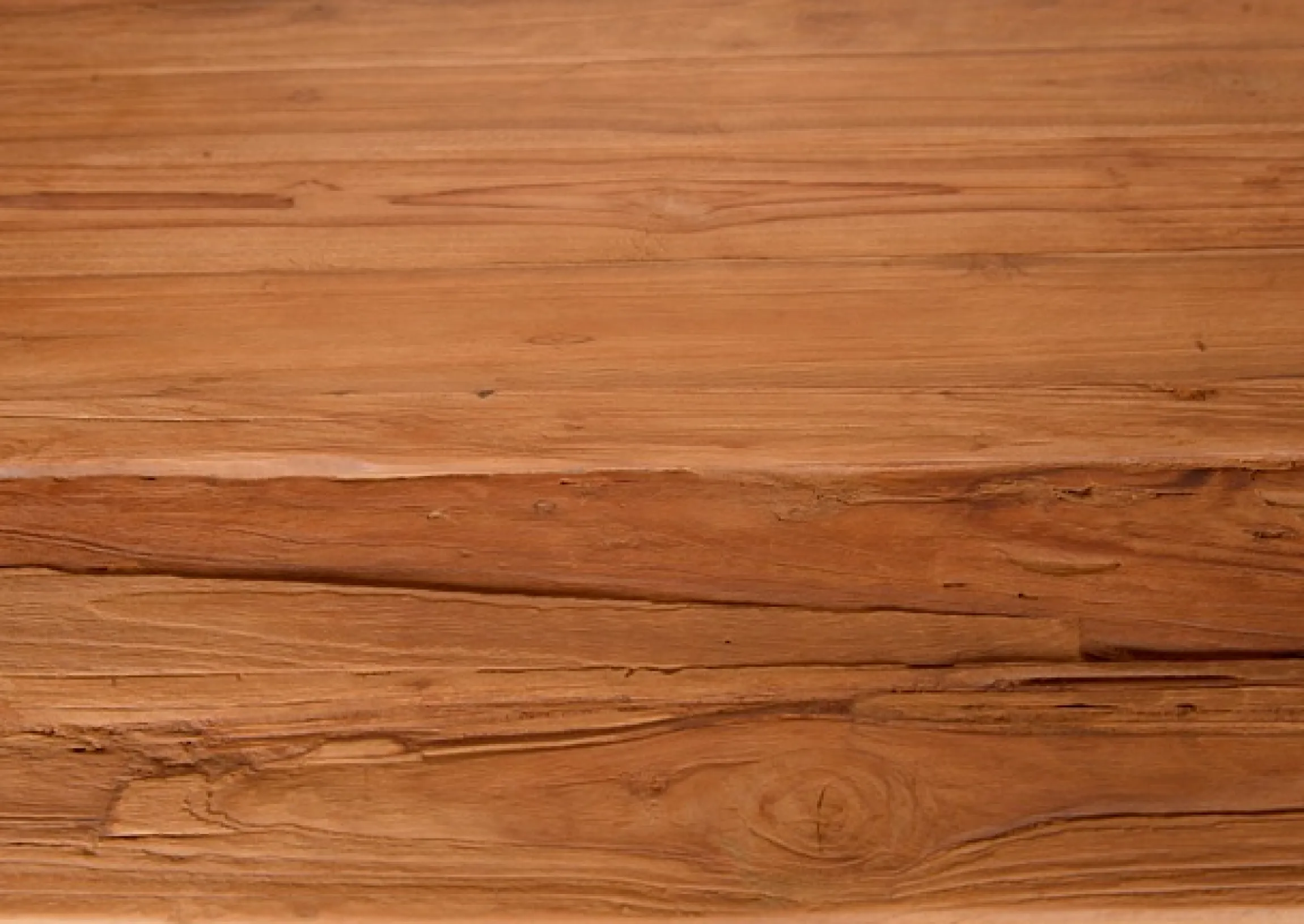 SIT Esstisch »Brixen aus recyceltem Teak mit 50-mm-Platte & X-Gestell« Rustikale Teakholzplatte mit einzigartiger Maserung – ein Unikat