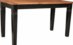 SIT Esstisch »CORSICA aus Mangoholz im Vintage-Design« Schwarz-honigfarbener Kontrast im charmanten Antik-Look