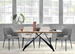 SIT Esstisch »Cuenca aus Akazie massiv mit Baumkante & Cross-Base-Gestell« 1 Stk. tlg. 36 mm starke Akazienplatte mit natürlich gewachsener Baumkante