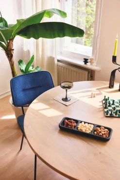 SIT Esstisch »Genf aus Mangoholz mit Säulenfuß im Ribbed-Look« Runder Tisch mit extravagantem Lamellendesign und markantem Säulenfuß