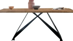 SIT Esstisch »Ischia aus Teak mit 50-mm-Platte & Cross-Base-Gestell« 1 Stk. tlg. 50-mm-Teakplatte mit markanter Bruchkante an den kurzen Seiten