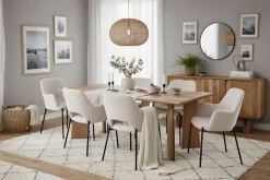 SIT Esstisch »Jakarta aus Akazie 200x100 cm mit asymmetrischem Holzgestell« 3 cm starke Akazienplatte mit abgerundeten Kanten