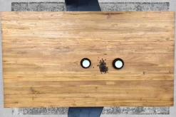 SIT Esstisch »Juneau aus recyceltem Teak mit 50-mm-Platte & Rustik-Look« 50 mm starke Teakplatte mit markanter rustikaler Oberfläche