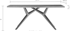 SIT Esstisch »Juneau aus recyceltem Teak mit 50-mm-Platte & Rustik-Look« 50 mm starke Teakplatte mit markanter rustikaler Oberfläche