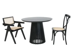 SIT Esstisch »Portland Ø 100 cm mit Säulengestell & Schweizer Kante« Säulenfuß schafft komfortable Beinfreiheit am Esstisch