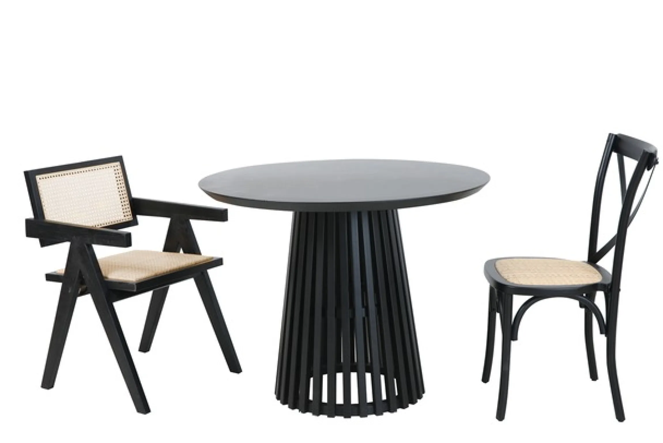 SIT Esstisch »Portland Ø 100 cm mit Säulengestell & Schweizer Kante« Säulenfuß schafft komfortable Beinfreiheit am Esstisch