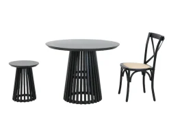 SIT Esstisch »Portland Ø 100 cm mit Säulengestell & Schweizer Kante« Säulenfuß schafft komfortable Beinfreiheit am Esstisch