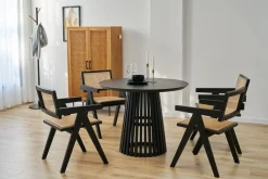 SIT Esstisch »Portland Ø 100 cm mit Säulengestell & Schweizer Kante« Säulenfuß schafft komfortable Beinfreiheit am Esstisch