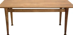 SIT Esstisch »T-WESTCOAST TABLE LARGE aus Mangoholz Massivholz« Markante Holzbeine mit dekorativen Absätzen in Tellerform