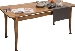 SIT Esstisch »T-WESTCOAST TABLE LARGE aus Mangoholz Massivholz« Markante Holzbeine mit dekorativen Absätzen in Tellerform