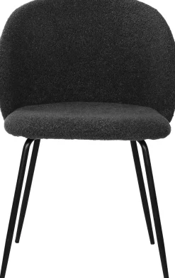SIT 4-Fußstuhl »Verona 2er-Set Esszimmerstühle mit Strukturstoff & Metallgestell« (Set) 2 Stk.Öko-Tex Strukturstoff & ergonomisch gerundete Rückenlehne