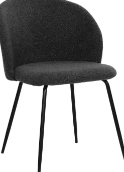 SIT 4-Fußstuhl »Verona 2er-Set Esszimmerstühle mit Strukturstoff & Metallgestell« (Set) 2 Stk.Öko-Tex Strukturstoff & ergonomisch gerundete Rückenlehne