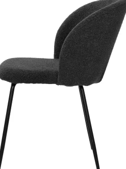 SIT 4-Fußstuhl »Verona 2er-Set Esszimmerstühle mit Strukturstoff & Metallgestell« (Set) 2 Stk.Öko-Tex Strukturstoff & ergonomisch gerundete Rückenlehne