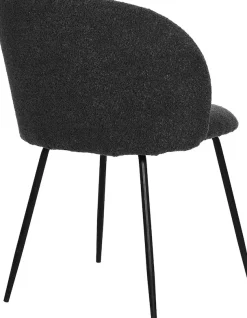 SIT 4-Fußstuhl »Verona 2er-Set Esszimmerstühle mit Strukturstoff & Metallgestell« (Set) 2 Stk.Öko-Tex Strukturstoff & ergonomisch gerundete Rückenlehne