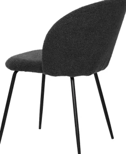 SIT 4-Fußstuhl »Verona 2er-Set Esszimmerstühle mit Strukturstoff & Metallgestell« (Set) 2 Stk.Öko-Tex Strukturstoff & ergonomisch gerundete Rückenlehne