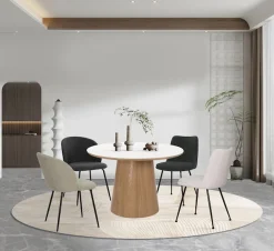 SIT 4-Fußstuhl »Verona 2er-Set Esszimmerstühle mit Strukturstoff & Metallgestell« (Set) 2 Stk.Öko-Tex Strukturstoff & ergonomisch gerundete Rückenlehne