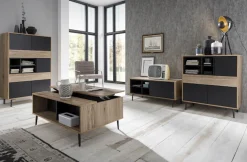 SIT Lowboard »Kommode MAILBOX – Scandi‑Lowboard MDF mit Dekorfolie & Metallbeinen« Scandi‑Lowboard MDF mit Dekorfolie und stilvollen Metallbeinen