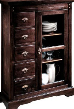 SIT Mehrzweckschrank »Schrank SAMBA – Kompakt-Lodge-Schrank aus FSC®-Massivholz« Kompakter FSC®-Massivholz-Schrank mit 5 Schubladen & 1 Tür