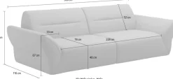 sit&more Big-Sofa »Dali«