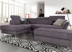 sit&more Ecksofa »Avignon L-Form« inklusive Kopfteilverstellung, wahlweise mit Schlaffunktion