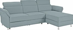 sit&more Ecksofa »Avignon L-Form« Kopfteilverstellung, wahlweise mit Schlaffunktion und Bettkasten
