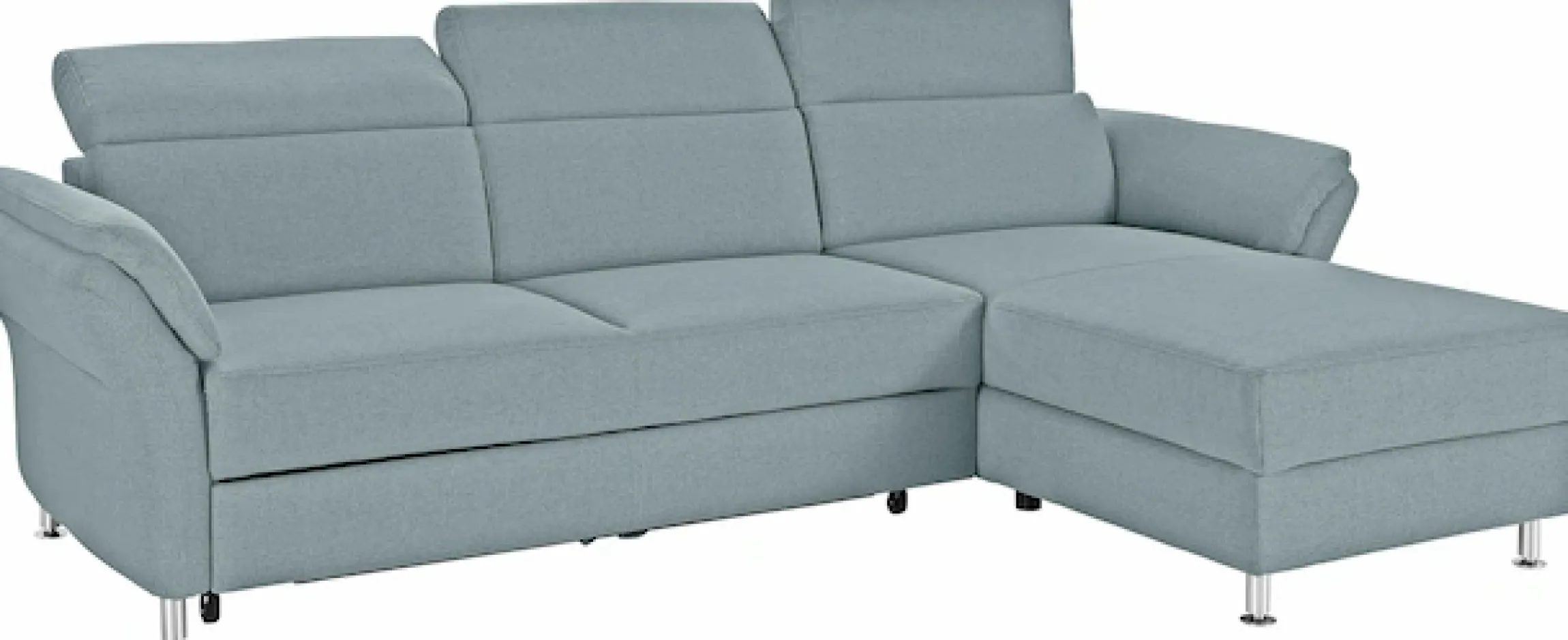 sit&more Ecksofa »Avignon L-Form« Kopfteilverstellung, wahlweise mit Schlaffunktion und Bettkasten