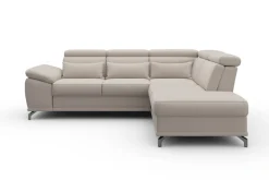 sit&more Ecksofa »Cabrio L-Form, B: 274 cm, mit Sitztiefen-, Arm- & Kopfteilverstellung« 3 Nierenkissen, Federkern, optional Schlaffunktion und Stauraum