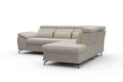 sit&more Ecksofa »Cabrio L-Form, B: 274 cm, mit Sitztiefen-, Arm- & Kopfteilverstellung« 3 Nierenkissen, Federkern, optional Schlaffunktion und Stauraum