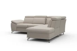 sit&more Ecksofa »Cabrio L-Form, B: 274 cm, mit Sitztiefen-, Arm- & Kopfteilverstellung« 3 Nierenkissen, Federkern, optional Schlaffunktion und Stauraum