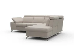 sit&more Ecksofa »Cabrio L-Form, B: 274 cm, mit Sitztiefen-, Arm- & Kopfteilverstellung« 3 Nierenkissen, Federkern, optional Schlaffunktion und Stauraum