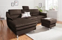 sit&more Ecksofa »Cardoso L-Form« mit Federkern, wahlweise mit Schlaffunktion