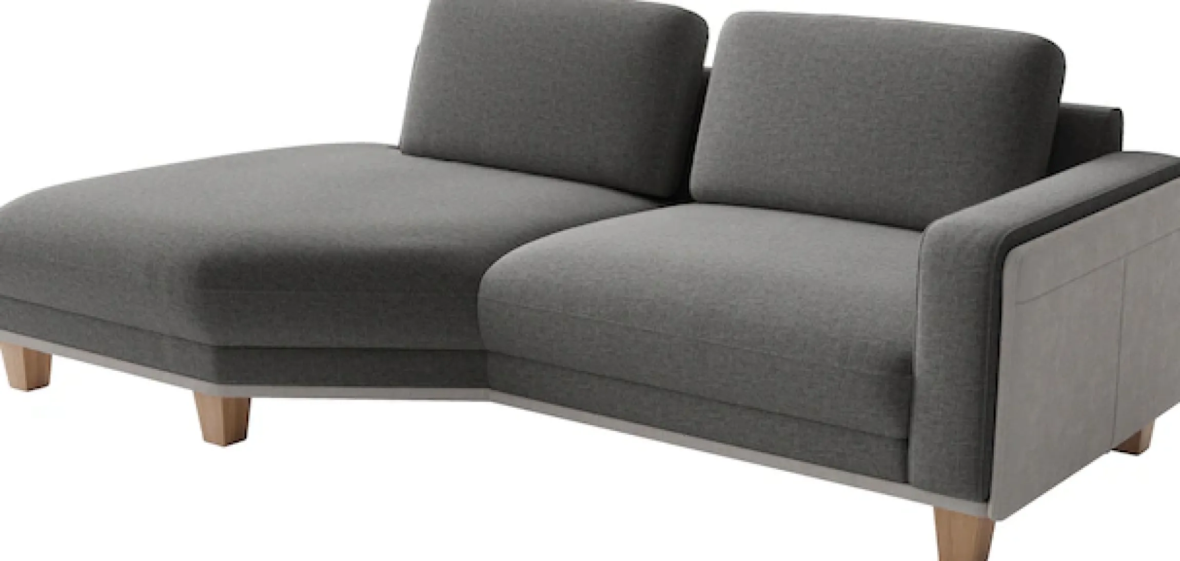 sit&more Ecksofa »Concept« Modernes Sofa in drei Fußfarben zur Auswahl