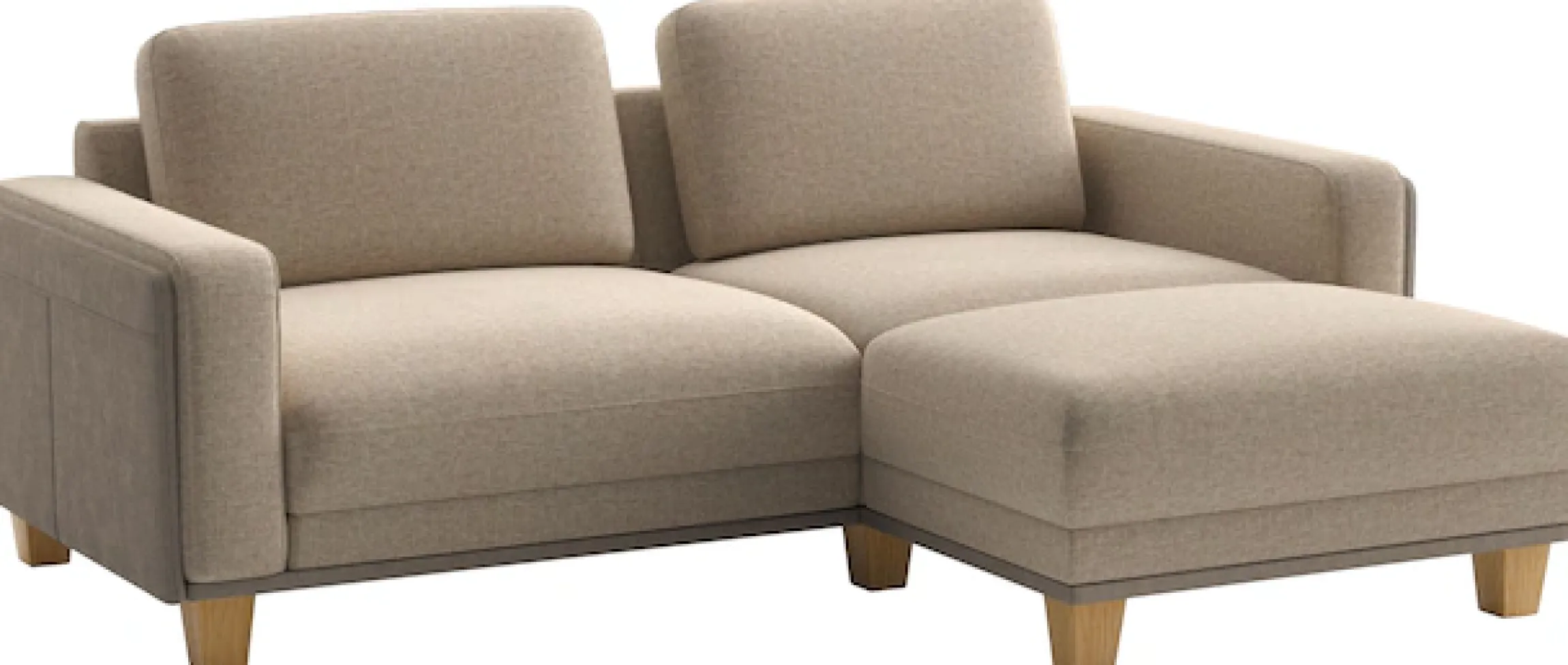 sit&more Ecksofa »Concept« Modernes Sofa in drei Fußfarben zur Auswahl