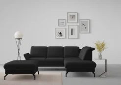 sit&more Ecksofa »Fashion L-Form« wahlweise mit Kopfteilverstellung und Vorziehsitz, motorisch