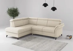 sit&more Ecksofa »Glendale, L-Form« inkl. Kopfteilverstellung, wahlweise mit Vorziehsitz und Bettkasten