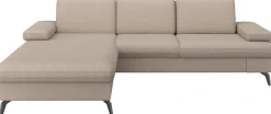 sit&more Ecksofa »Morris Jubi L-Form, B: 247 cm« mit Armteilfunktion & 1 Zierkissen, optional Schlaffunktion