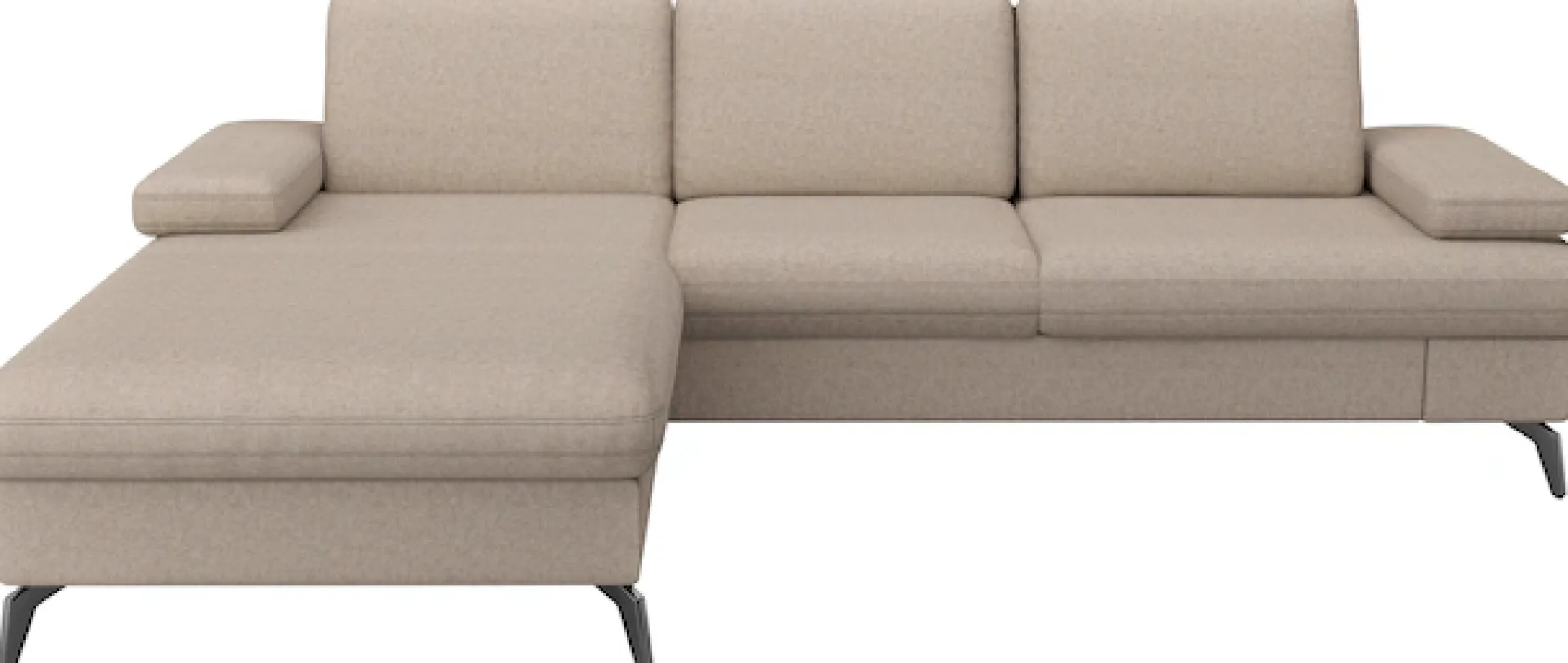sit&more Ecksofa »Morris Jubi L-Form, B: 247 cm« mit Armteilfunktion & 1 Zierkissen, optional Schlaffunktion